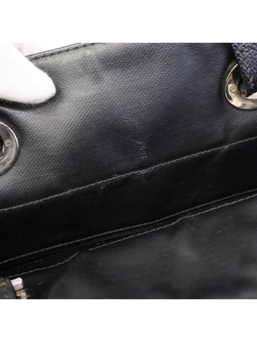 Chanel Tote Paris Biarritz Canvas Black Silver - Picture 7 of 10